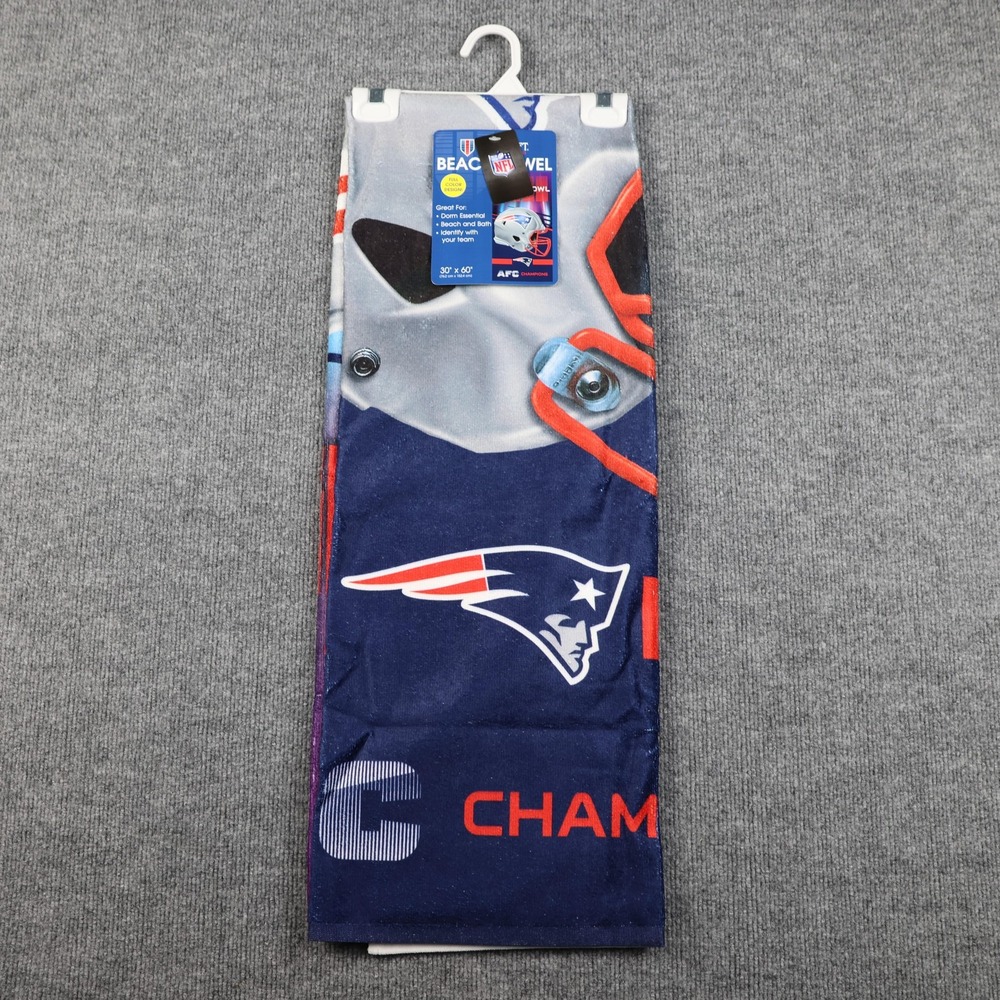 New England Patriots Beach Towel NFL Super Bowl LIII AFC Champions 30x60